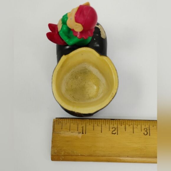 Vintage Elf Knee Hugging Leprechaun On Chalkware Boot Ireland 1975 - Picture 7 of 16